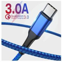 0.15m 15cm USB-A to USB-C データ転送・充電ケーブル 3A　耐久 ブラック　未使用品　送料無料_画像2