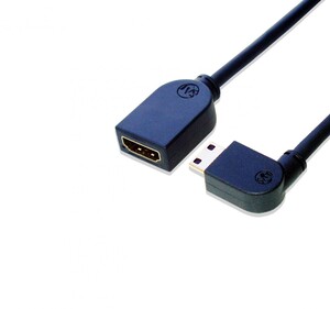 HDMI ミニHDMI L型（左向き）変換延長ケーブル 50cm