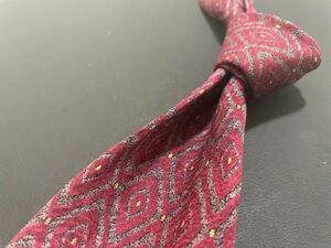 [ beautiful goods ]CalvinKlein Calvin Klein check pattern necktie 2 ps and more free shipping wine red 