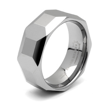 タングステン ダイヤカットリング 指輪 メンズ リング シルバー メタリック 金属アレルギー対応 専用BOX付属 (24号)_画像9