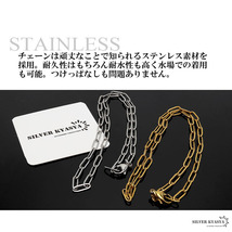 ステンレス チェーンネックレス 細身チェーン ゴールド シルバー 18k GP 重ね付け 金属アレルギー対応 (シルバー)_画像3