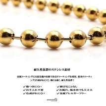 ボールチェーンネックレス ゴールド 18kgp 18金 ネックレス 6mm ボールチョーカー ラージボール (45cm)_画像7