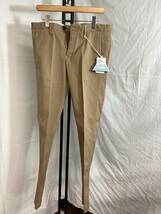 新品lideal（リディアル） TROUSERS　PARM 綿パンツ ベージュ サイズ33（約Lウエスト約86cm） 定価税込25300円→5000円ラスト価格！_画像1