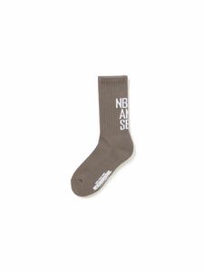 【新品未使用】 23SS 新品 WIND AND SEA ウィンダンシー NEIGHBORHOOD WDS LOGO SOCKS ソックス 靴下 くつした ネイバーフッド BROWN 茶色