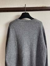 【良品】【レターパックプラス対応】uniform experiment UE ユニフォームエクスペリメント EMBROIDERY CREW NECK KNIT ニット セーター_画像8