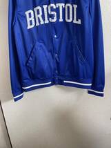 【即決】【良品】 FCRB f.c real bristol エフシーレアルブリストル SOPHNET ソフ MESH STADIUM BLOUSON スタジャン ブルゾン BLUE ブルー_画像6