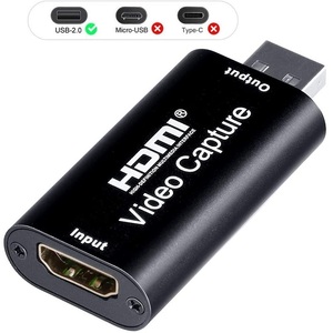 USB2.0 HDMIキャプチャーカード ビデオキャプチャーボード USB3.0対応 1080p 60fps ゲーム実況生配信・画面共有・録画・ライブ会議用
