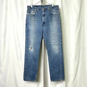 USA製 Levi's 505 デニム パンツ W36×L32 ジーンズ スリム ストレート グランジ ボロ リーバイス 501 90s 00s 古着 オールド ビンテージ