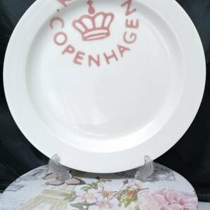 26CM 美品◇自宅保管 ロイヤルコペンハーゲン ニューシグネチャー レッド プレート ROYAL COPENHAGEN ※追加出品予定あり