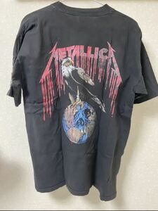 [ очень редкий ]90s METALLIC Metallica футболка 