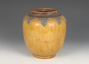 中国 唐物 古瓷 時代物 明代黄釉罐