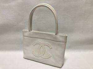 ★VINTAGE CHANEL ヴィンテージシャネル ホワイト　希少！ハンドバッグ　2004～2005y　メンテナンス済　正規品！美品！