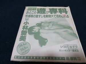 小林愛美 等身大ヌードポスター おとこの遊び専科付録