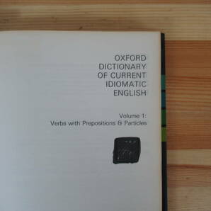 D41▽【洋書】オックスフォーフォド現代英語活用辞典 全2巻 Oxford Dictionary of Current Idiomatic English 英単語 言語学 230307の画像4