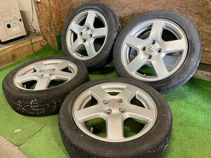 SUZUKI スズキ 純正 15インチ 4.5J +45 PCD100 ４H 165/55R15 ECOFINE 夏タイヤ タイヤホイール 4本セット