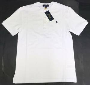  domestic regular Ralph Lauren * present goods cotton mesh Henry shirt L 14~16 white * regular price 11000 jpy new goods 