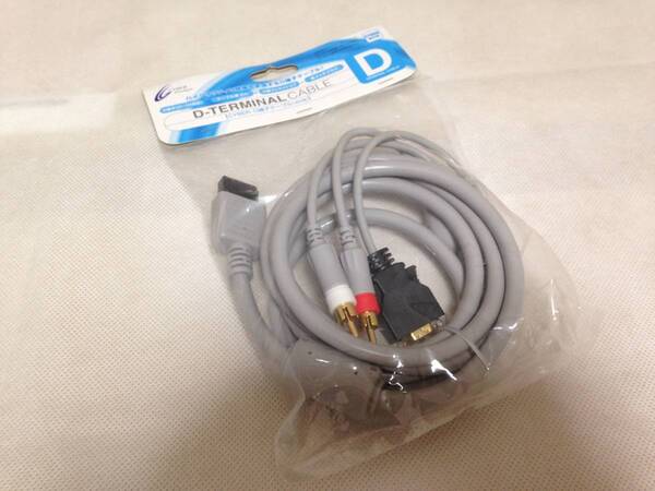 送料無料 サイバーガジェット wii/wiiu専用D端子AVケーブル 任天堂RVL-012互換品 新品 CY-WIAV-DY D端子ケーブル