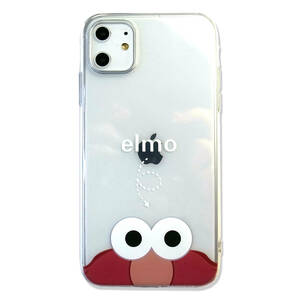  Elmo iPhone прозрачный кейс iPhone12mini iPhoneX iPhoneXR iPhone11 iPhone11Pro соответствует Улица Сезам 