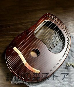 高品質★ハープ ハープ 楽器 ライアー楽器 竪琴 19トーン リャキン 木製ハープ