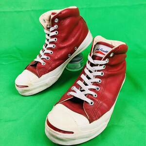 * rare * prompt decision USA made 90s CONVERSE approximately 25cm JACK PURCELL leather red Converse Jack purcell is ikatto men's sneakers 