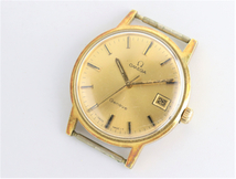 Ω OMEGA GENEVE オメガ ジュネーヴ メンズ 腕時計 手巻き ゴールドカラー 3針 デイト　015JIWY49_画像1