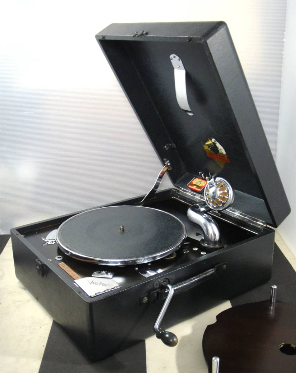 SALE】 ポータブル ♫ 2-55 名器! Victor J2-10 蓄音機 OH済み