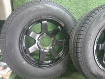 スズキ シムニー JB23W タイヤ アルミホイール セット品 ヨコハマ G075 185/85-16 105/103L 5.5J 139.7 中古 ★大型パレット★_画像2