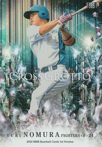 BBM 2022 1st 野村佑希 /100 パラレル CG33 CROSS GROTTO