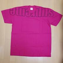 即決送無料 22F/W Supreme Upside Down Tee（M・Magenta） UG.SHAFT購入 新品・未使用 シュプリーム アップサイド ダウン Tシャツ マゼンダ_画像1