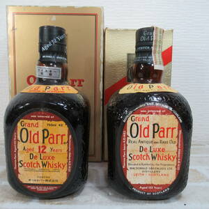 0325G 古酒 Grand Old Parr グランド オールドパー 12年 De Luxe デラックス スコッチ ウイスキー