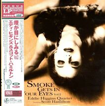限定 2002年 国内盤・帯付LP！180g重量盤 Eddie Higgins Featuring Scott Hamilton / Smoke Gets In Your Eyes Vol.2【Venus TKJV-19104】_画像1