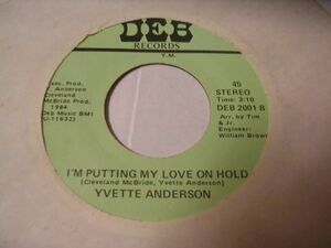 ●SOUL45●YVETTE ANDERSON/ AM I GONNA BE THE ONE