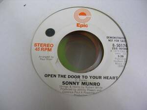 ●SOUL45●SONNY MUNRO/OPEN THE DOOR TO YOUR HEART
