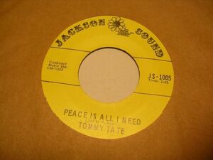 ●SOUL45●TOMMY TATE/ PEACE IS ALL I NEED