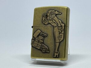 送料無料 ZIPPO[ジッポー]ZP オールド メタル 2 ガール