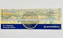 JEPPESEN PJ-1 ROTATING AZIMUTH PLOTTER プロッター 航法定規 パイロット用品_画像1