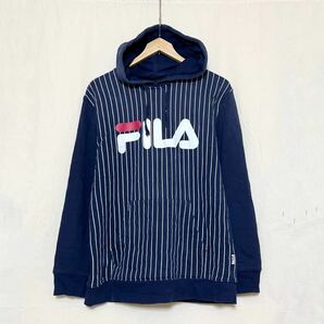 FILA(ITA)ビンテージグラフィックスウェットパーカ　ネイビー