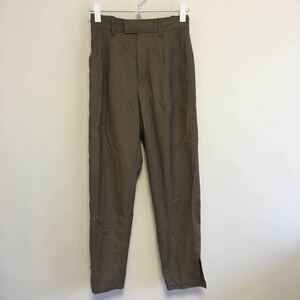 YM/697 AMERI アメリ ROLL UP HEM PANTS Sサイズ ブラウン 01120840120 レディース パンツ