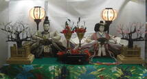 日本の伝統飾り「親王飾り」高級正絹仕立て内裏雛時代物コレクションR050326_画像1