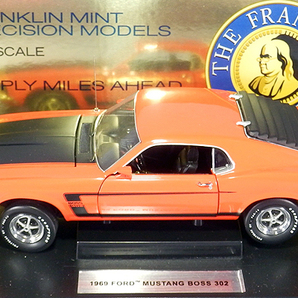 フランクリン・ミント 1969 フォード マスタング BOSS 302 1/24 Franklin Mint FORD MUSTANG BOSS 302 絶版の画像3