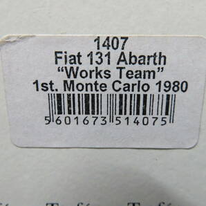 1/43 フィアット 131 アバルト モンテカルロラリー 1980 ウイナー ”Works Team"の画像6