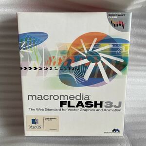 ソフトウェア macromedia FLASH 3J ASCII SHOWCASE （CD ROM 未開封）画像補正 アニメーション 編集 パソコン PC ビジネス 業務用 現状品