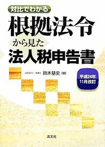 根拠法令から見た法人税申告書(平成２４年１１月改訂) 対比でわかる／鈴木基史【著】