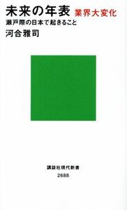 未来の年表　業界大変化　瀬戸際の日本で起きること 講談社現代新書２６８８／河合雅司(著者)