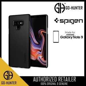 【Spigen】スマホケース Galaxy Note 9 レンズ保護 超薄型 超軽量 指紋防止 ワイヤレス充電対応 シン・フィット ブラック @4W@4