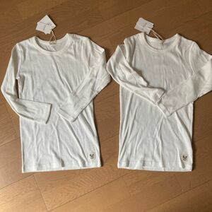 130ロンT 長袖Tシャツ　長袖インナー　綿100% コットン100% 新品