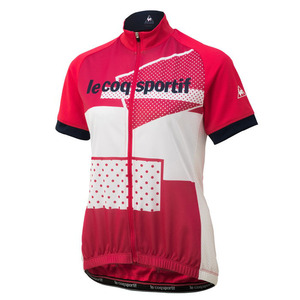 Подлинный новый S -размер Le Coq Sportif Cycling с коротким рукавом с коротким рукавом с коротким рукава