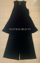 セットアップ！NATURAL BEAUTY /ナチュラルビューティー（百貨店購入）　チュニック　パンツ　黒/ブラック　結婚式＆二次会にも♪_画像1