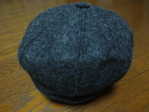 ＮＥＷ　ＹＯＲＫ　ＨＡＴ　ＭＡＤＥ　ＩＮ　ＵＳＡ　ニューヨークハット　メルトンキャスケット　帽子　チャコールグレー　Ｓ　アメリカ製_画像4