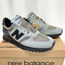 30cm 新品 ニューバランス 希少 M730 INV イギリス製 NEWBALANCE グレー ネイビー ENGLAND 英国製 USA12 NewBalance 730 ビッグサイズ 大き_画像2